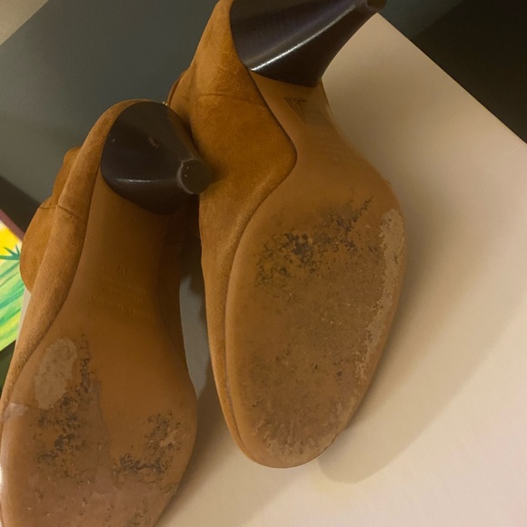 Isabel Marant Lystal Soft Suede Booties in Cognac - Picture 5 of 8